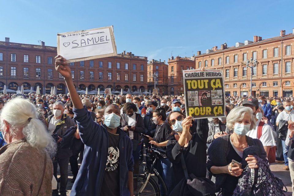 Rassemblement place du Capitole