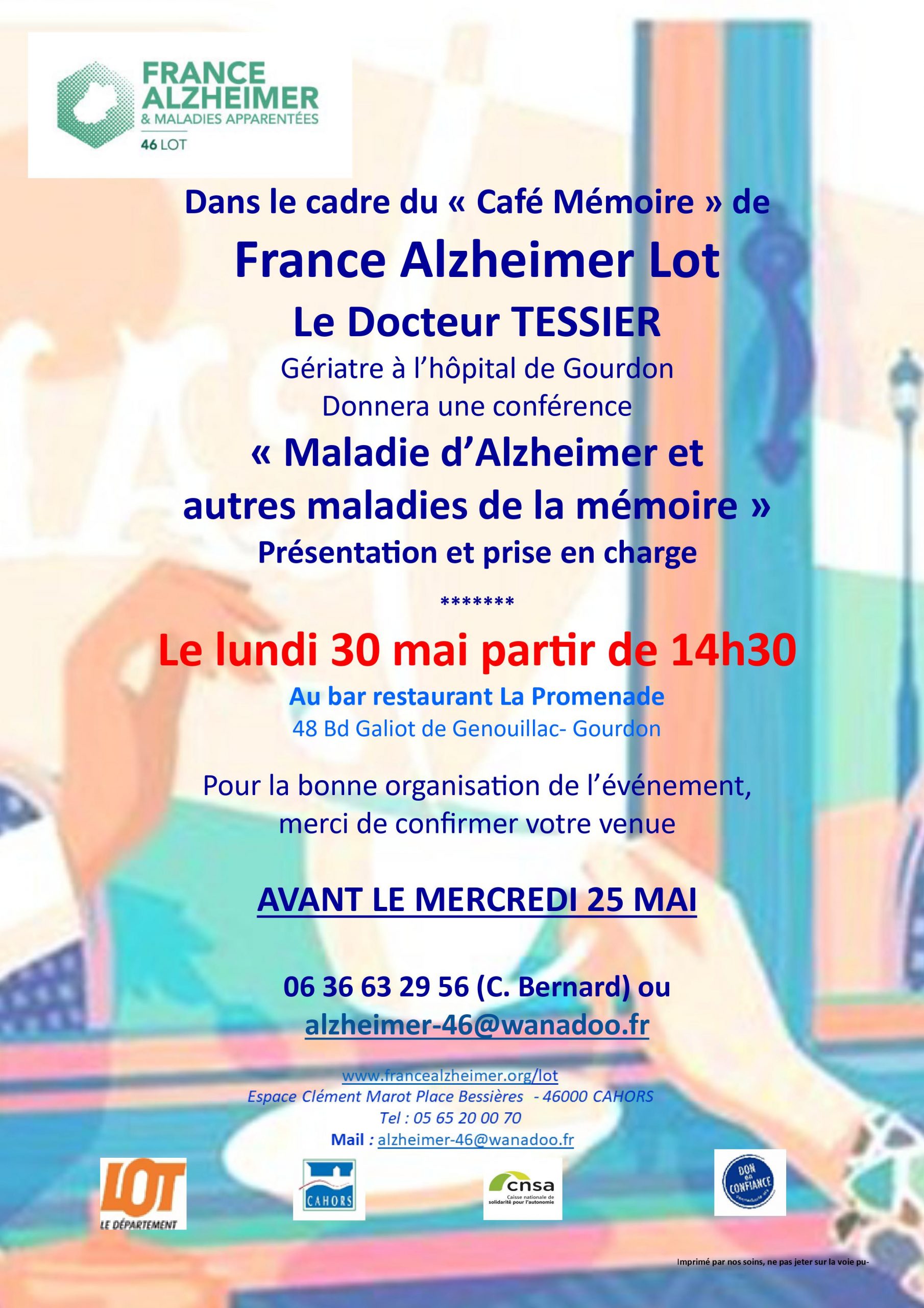 Conférence sur la maladie D’Alzheimer et sur les troubles de la mémoire ...
