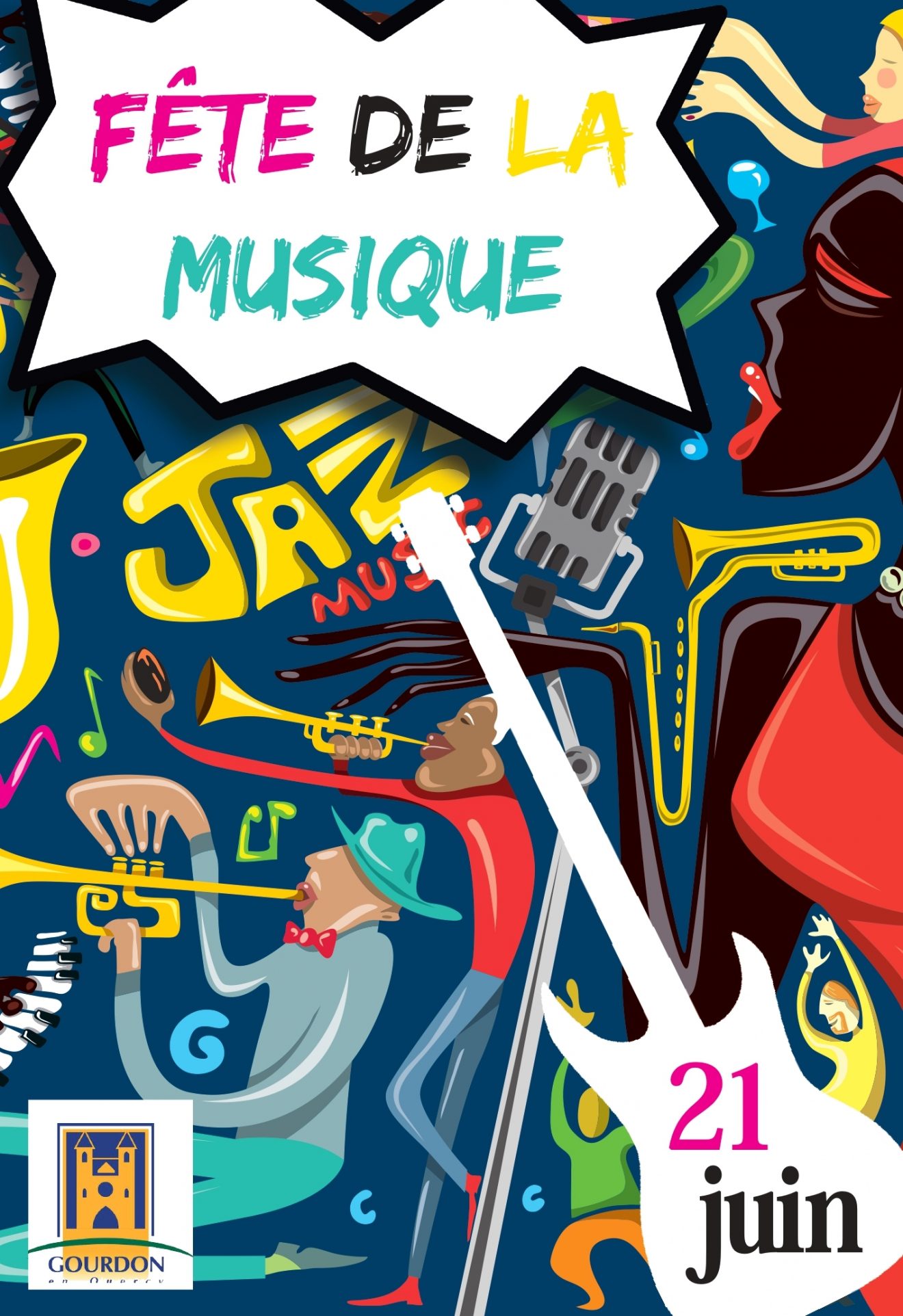 Demain, 21 juin 2022, la Fête de la Musique envahit les rues de Gourdon