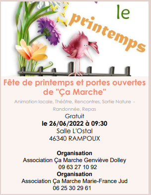 Fête de Printemps à Rampoux reportée