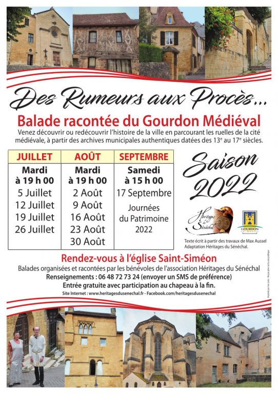 Affiche de la balade racontée « Des rumeurs aux procès »