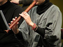 Chant choral et flute à bec à Léobard