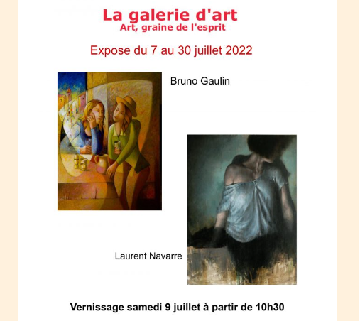 Nouvelle exposition à la galerie d'art de Villefranche-du-Périgord