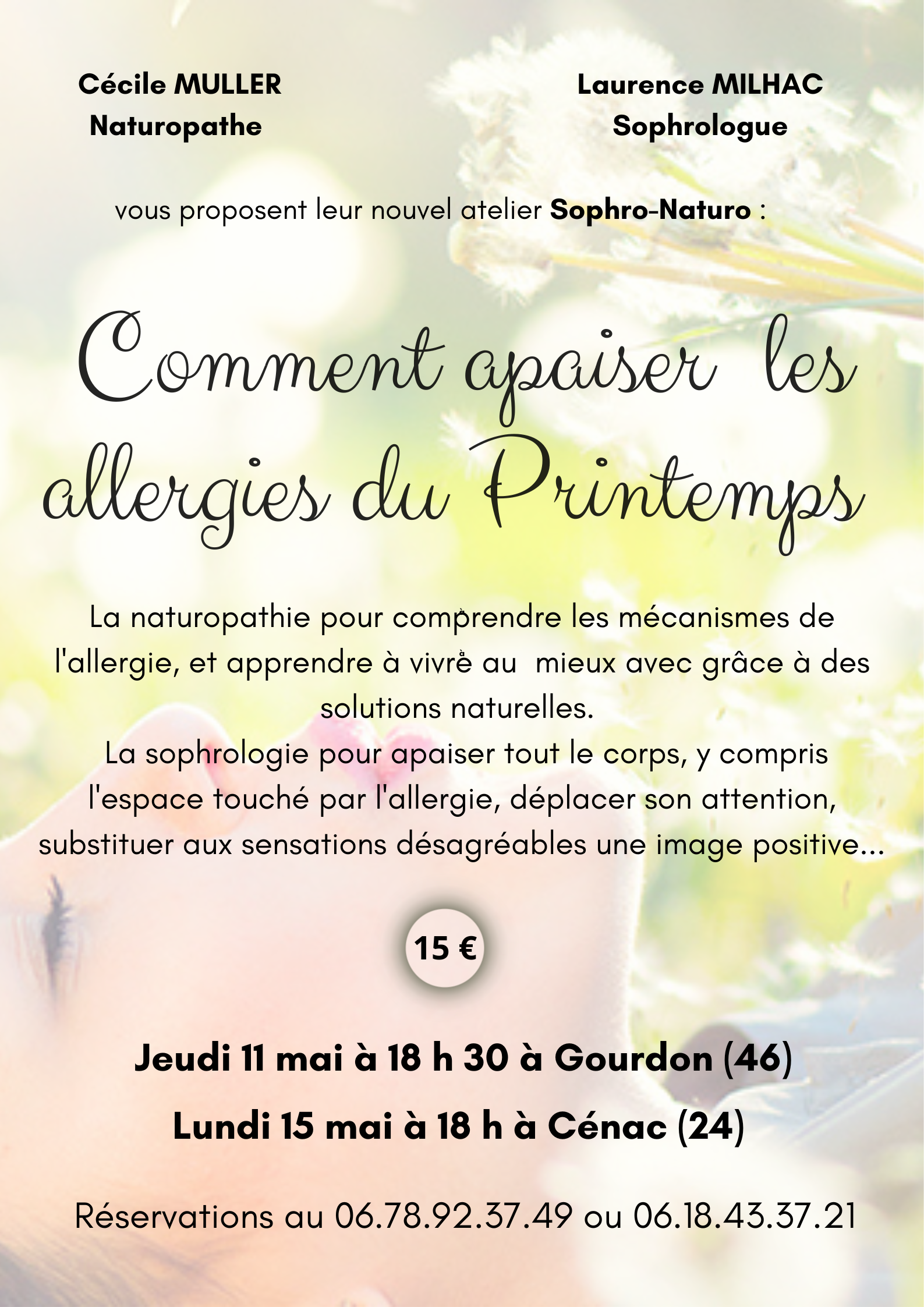 Atelier Sophro/Naturo « Apaiser les allergies du printemps » – Blog des ...